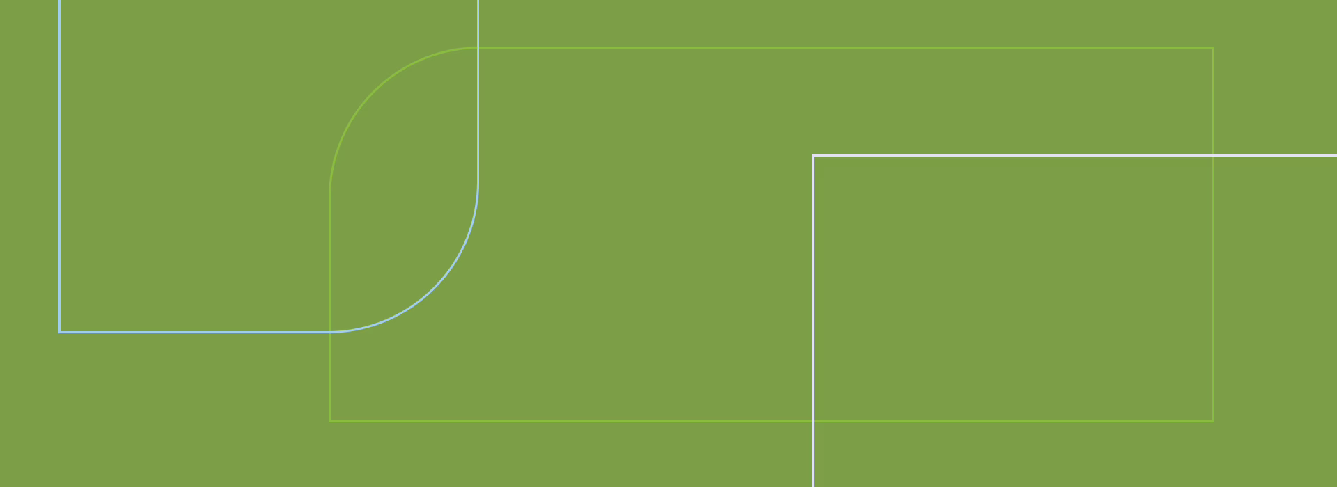 Green background with rectangle outlines in different colors.